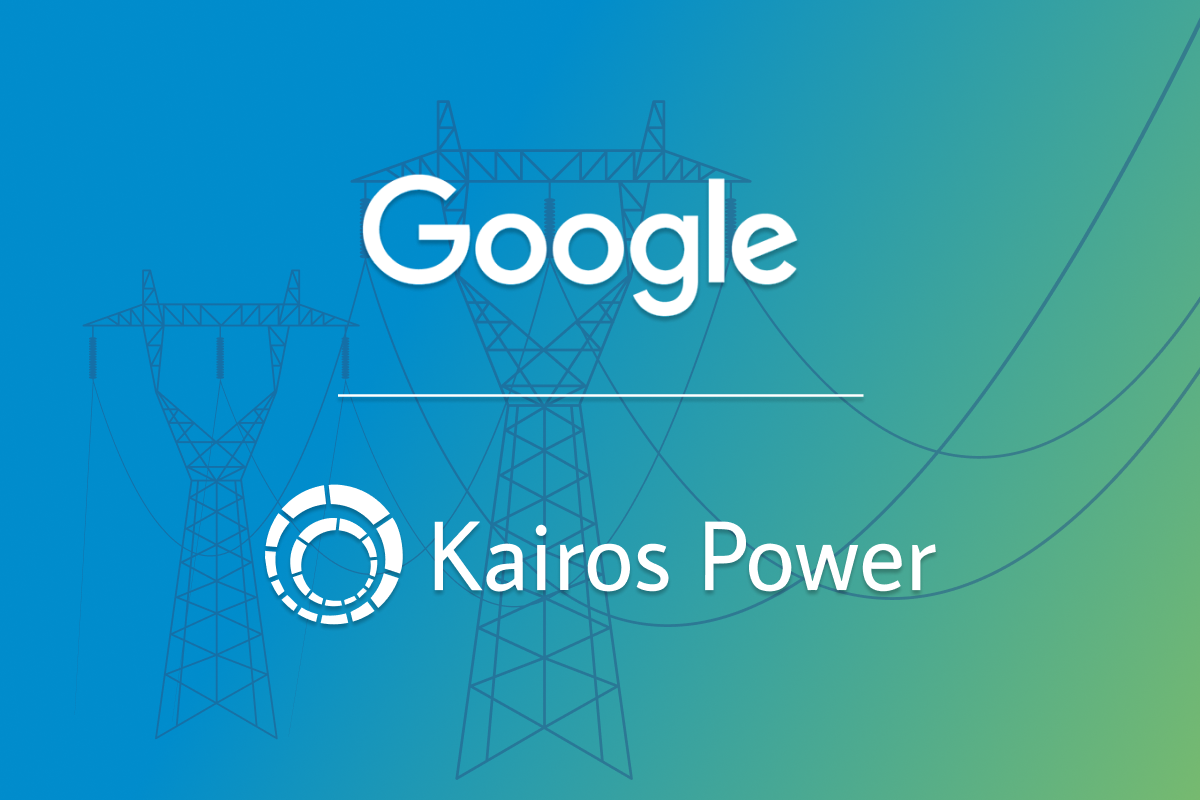 Kairos Power and Google have signed a Master Plant Development Agreement, creating a path to deploy a U.S. fleet of advanced nuclear power projects totaling 500 MW by 2035.