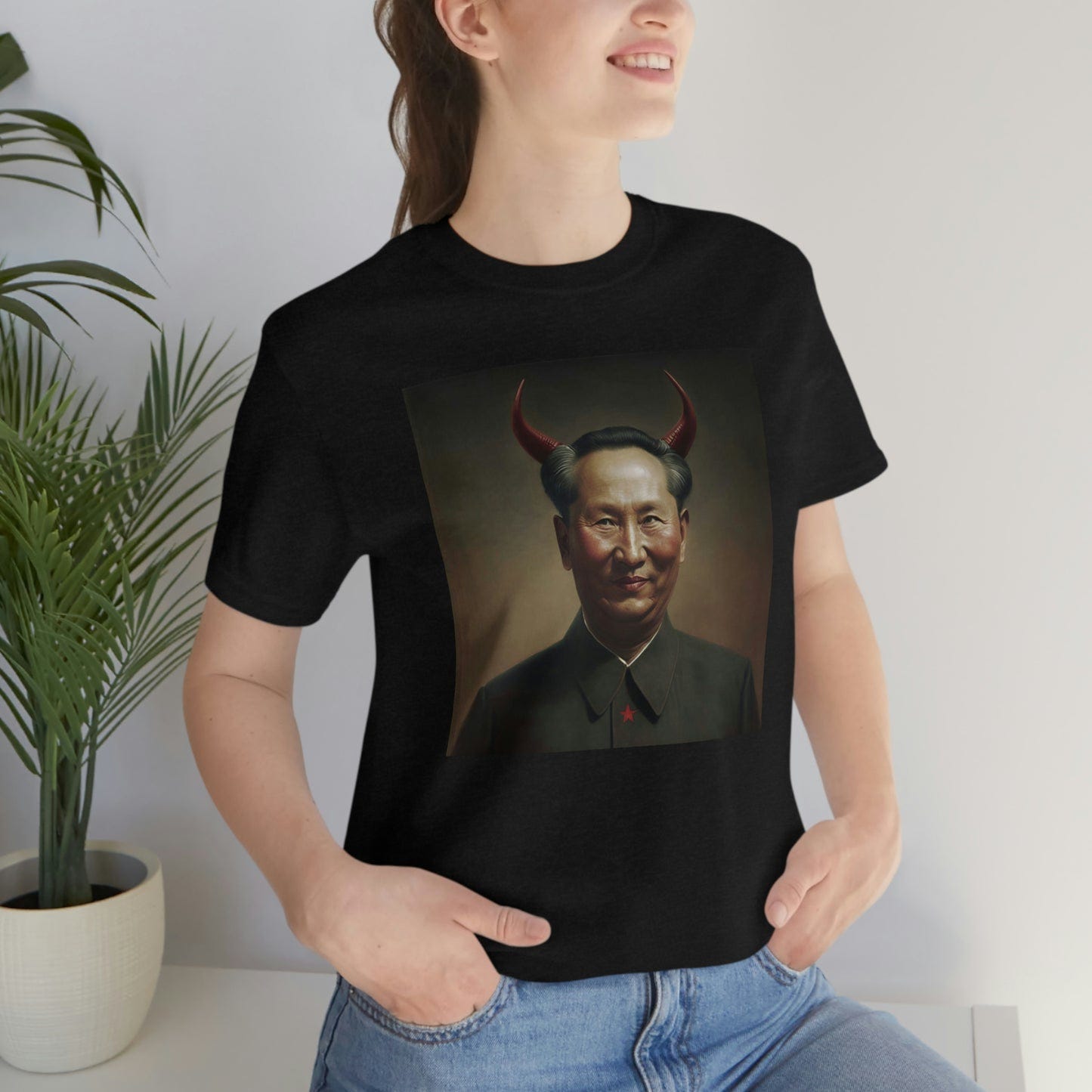 Portrait of The Great Leader Unisex Jersey Short Sleeve Tee