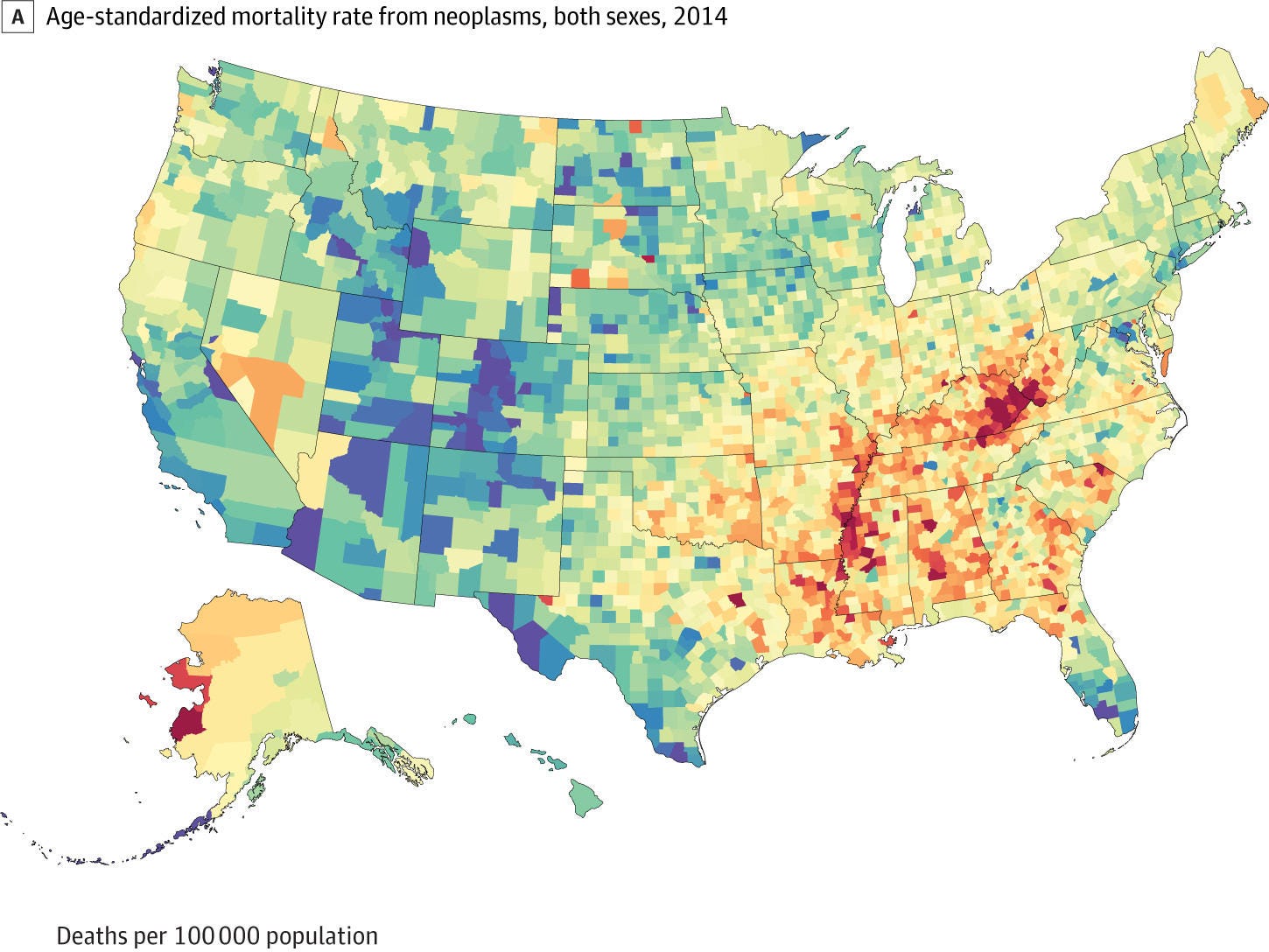 County-Level Disparities Found in Cancer Deaths - NCI