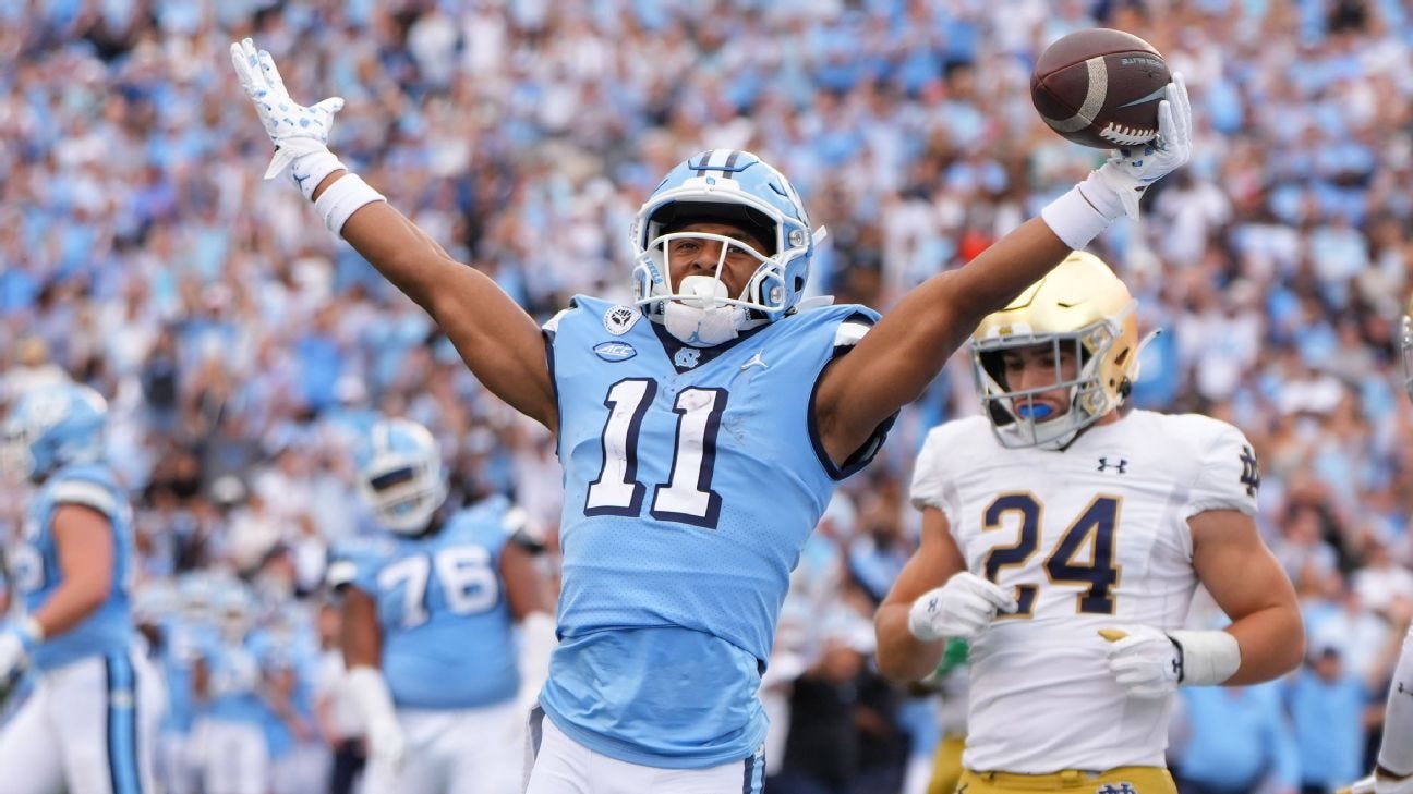 Two-time All-ACC WR Josh Downs leaving North Carolina for NFL