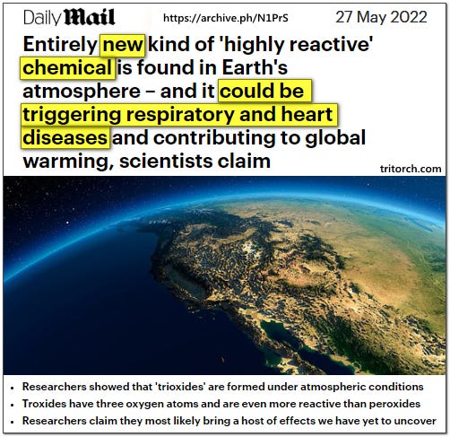 New Chemical Found In Atmosphere May Cause Heart Attacks