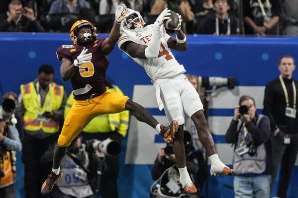 Peach Bowl: Texas beats Arizona State in double overtime | AP News