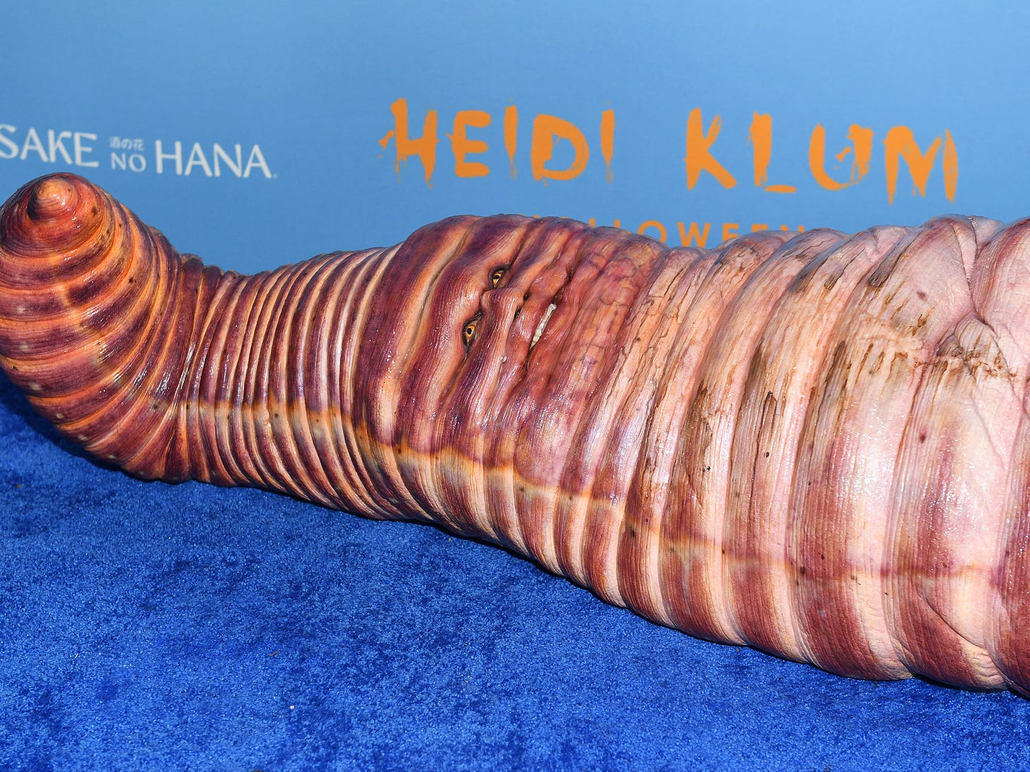 What you didn't know about Heidi Klum's Halloween worm costume | The  Independent