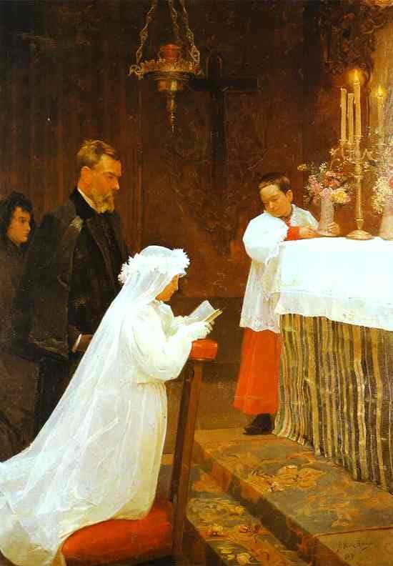 Pablo Picasso — First Communion, 1896 Pablo Picasso — First Communion, 1896