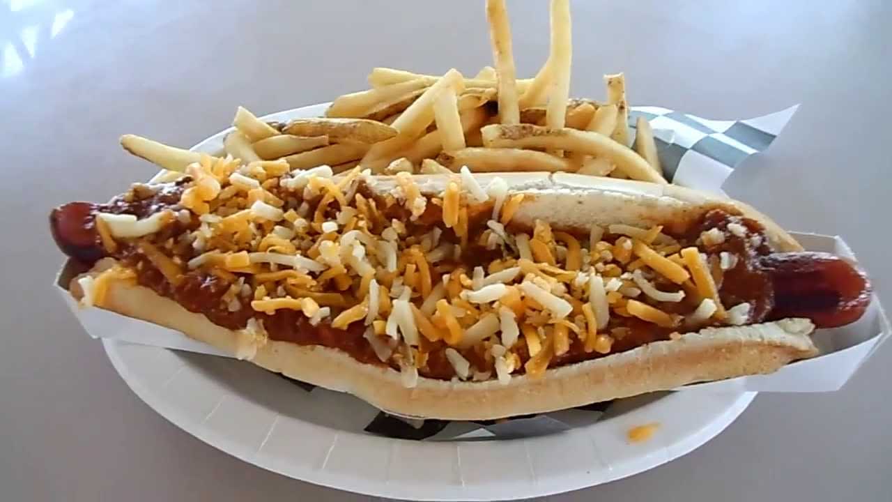 Loaded Chili Cheese Dog Six Flags Great America 6-26-13 - YouTube