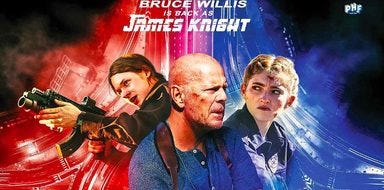 L'affiche du dernier film avec Bruce Willis, "Detective Knight Independence" L'affiche du dernier film avec Bruce Willis, "Detective Knight Independence"