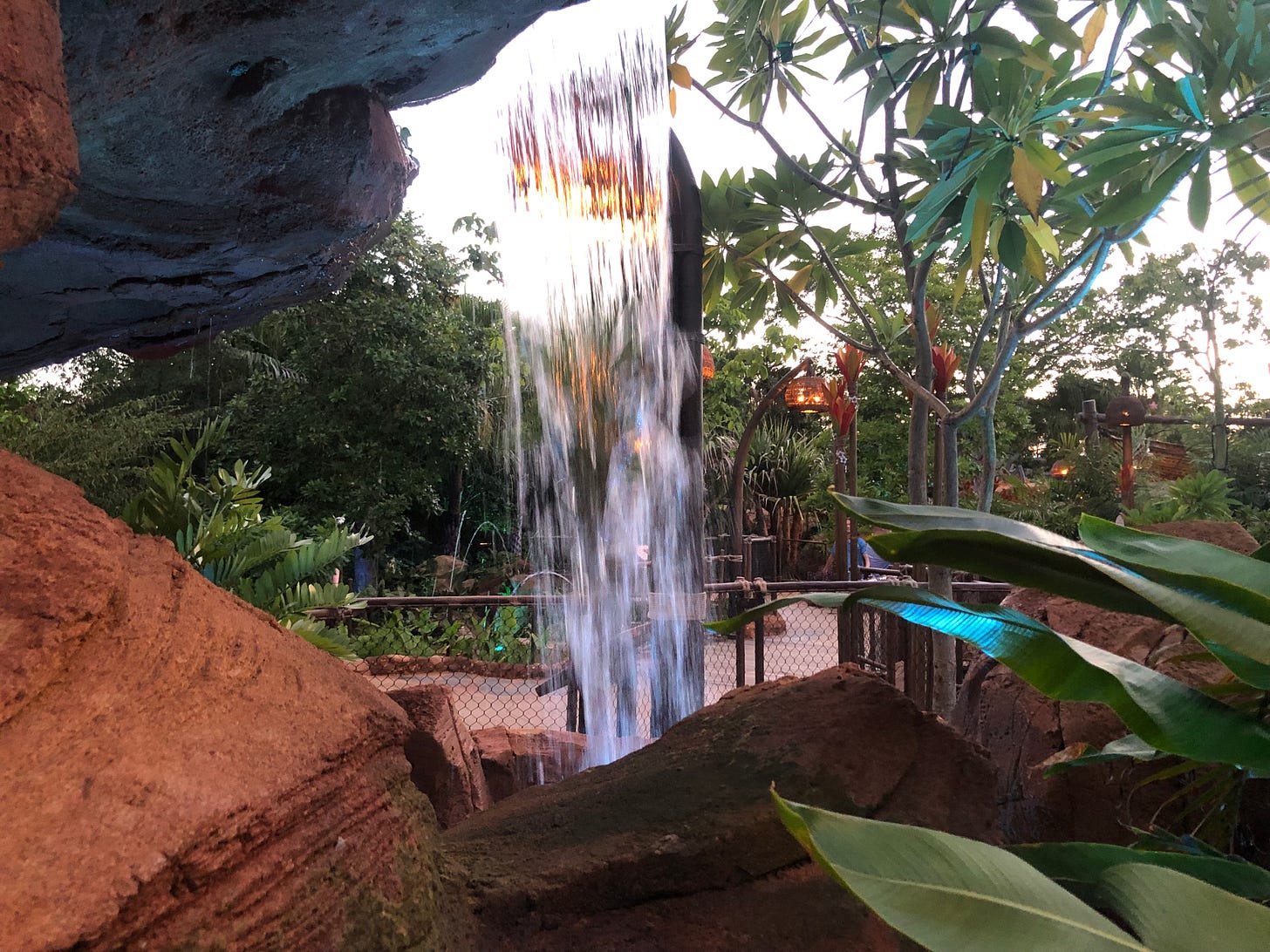 Waterfall at Epcot Journey of Water