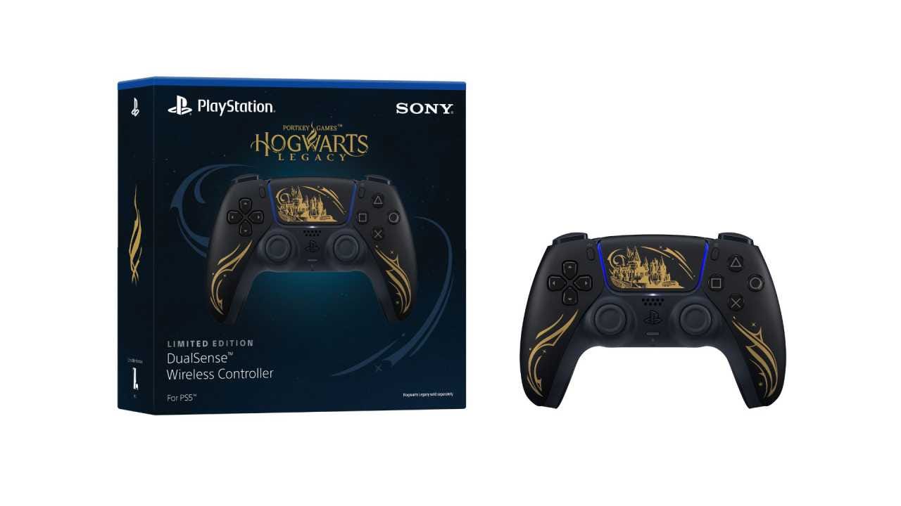 Hogwarts Legacy PS5 controller and box