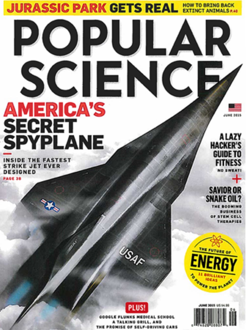 A magazine cover with a jet

Description automatically generated