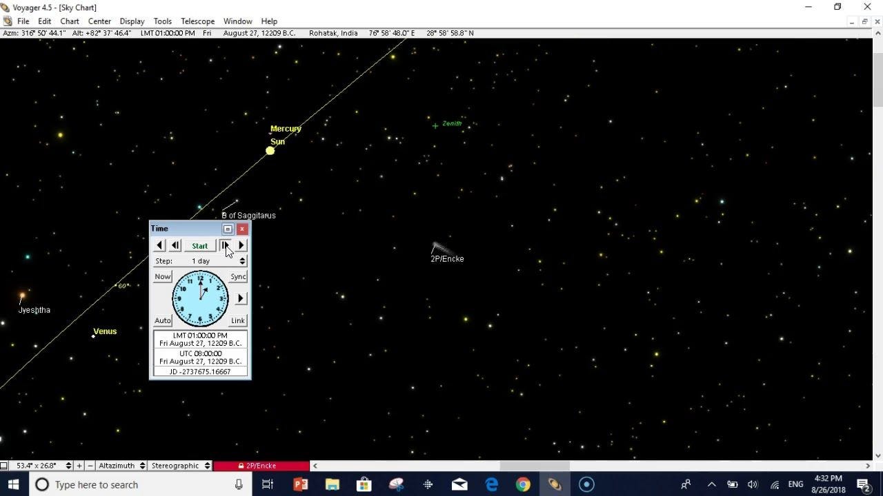 Comet Laxman near nakshatra Mula during  Sept 12209 BCE (The year of Rama-Ravana yuddha)