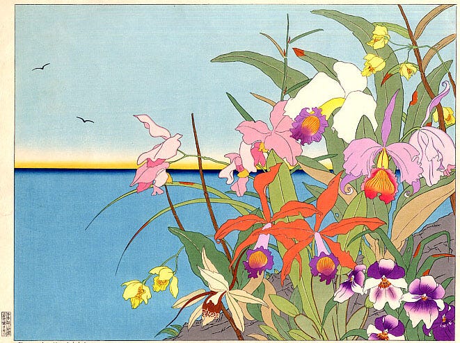 Fleurs Des Iles Lointaines. Mers De Sud, 1940 - Paul Jacoulet
