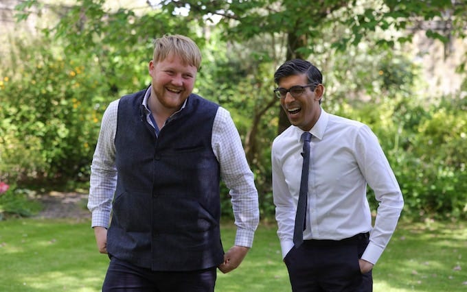 Clarkson's Farm star Kaleb Cooper meets Rishi Sunak for food summit