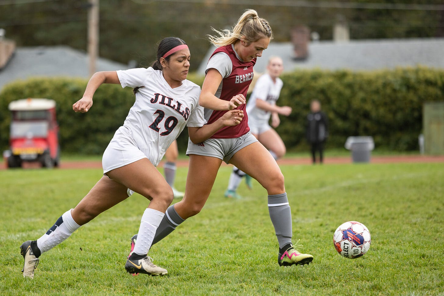 W.F. West's Rhylee Beebe runs with the ball during a 2A district 4 quarterfinal soccer game against R.A. Long at W.F. West High School on Saturday, Nov. 2.