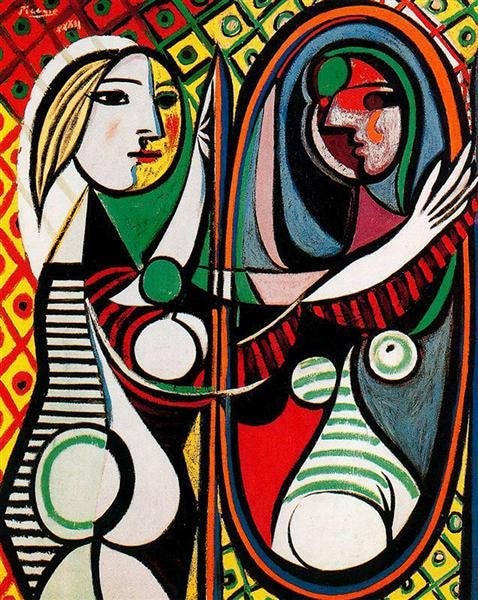 Girl in Front of Mirror, 1932 - Pablo Picasso