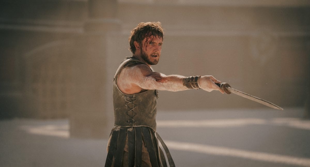 GLADIATOR 2 Shares First Photos and Posters of Paul Mescal, Pedro Pascal,  and Denzel Washington in Ancient Rome