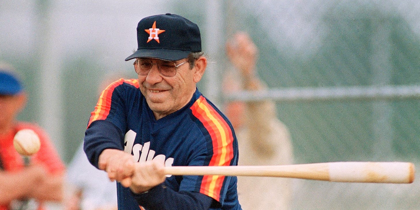 Yogi Berra influenced Astros as bench coach