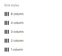 Screenshot of the grid styles section in figma