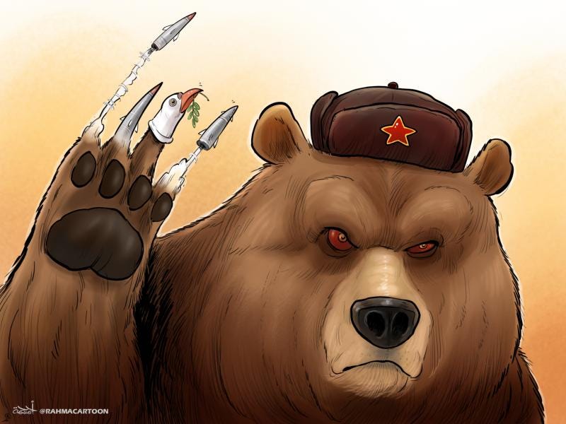 The Russian Bear attacks Ukraine | Cartoon Movement