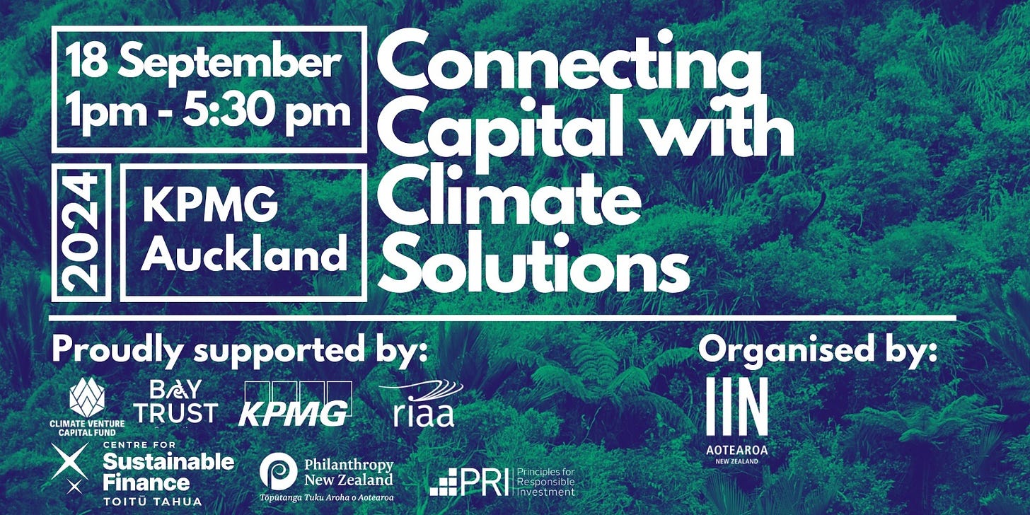 Banner image for Connecting Capital with Climate Solutions