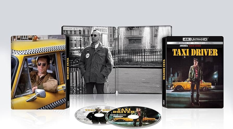 Amazon.com: Taxi Driver 4K Ultra HD SteelBook (4K Ultra HD + Blu-ray +  Digital) [4K UHD] : Robert De Niro, Jodie Foster, Albert Brooks, Harvey  Keitel, Martin Scorsese: Movies & TV