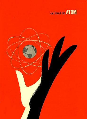 1957 .. atomic friend | Atom drawing, Graphic design illustration ...