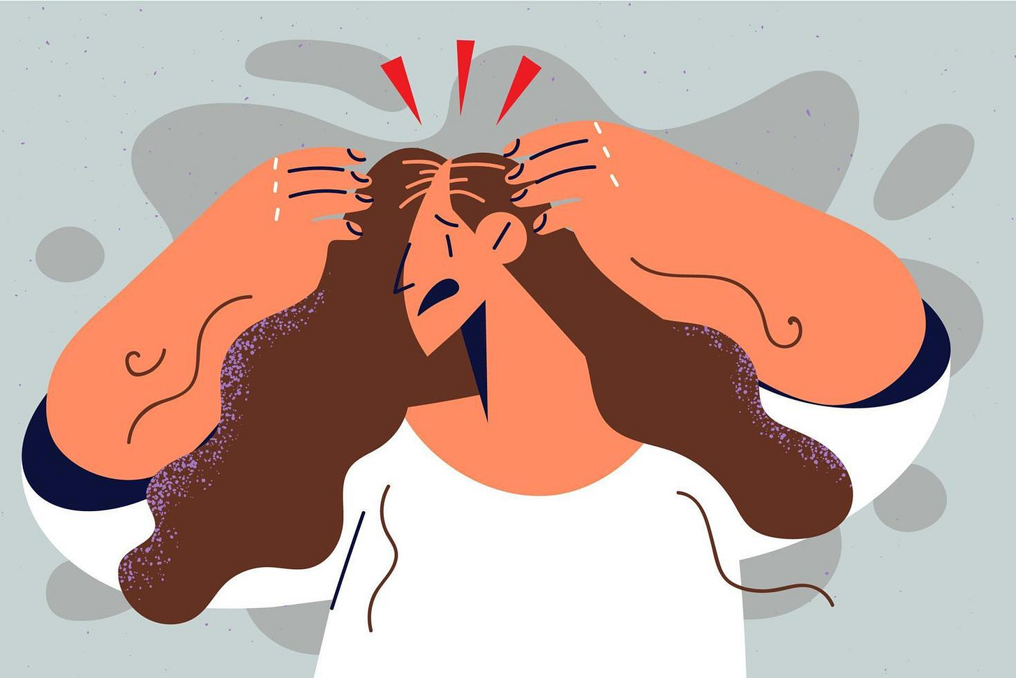 Unhappy woman distressed with hair loss need treatment. Unhealthy girl  stressed with hair problems, suffer from baldness or alopecia. Vector  illustration. 22076805 Vector Art at Vecteezy