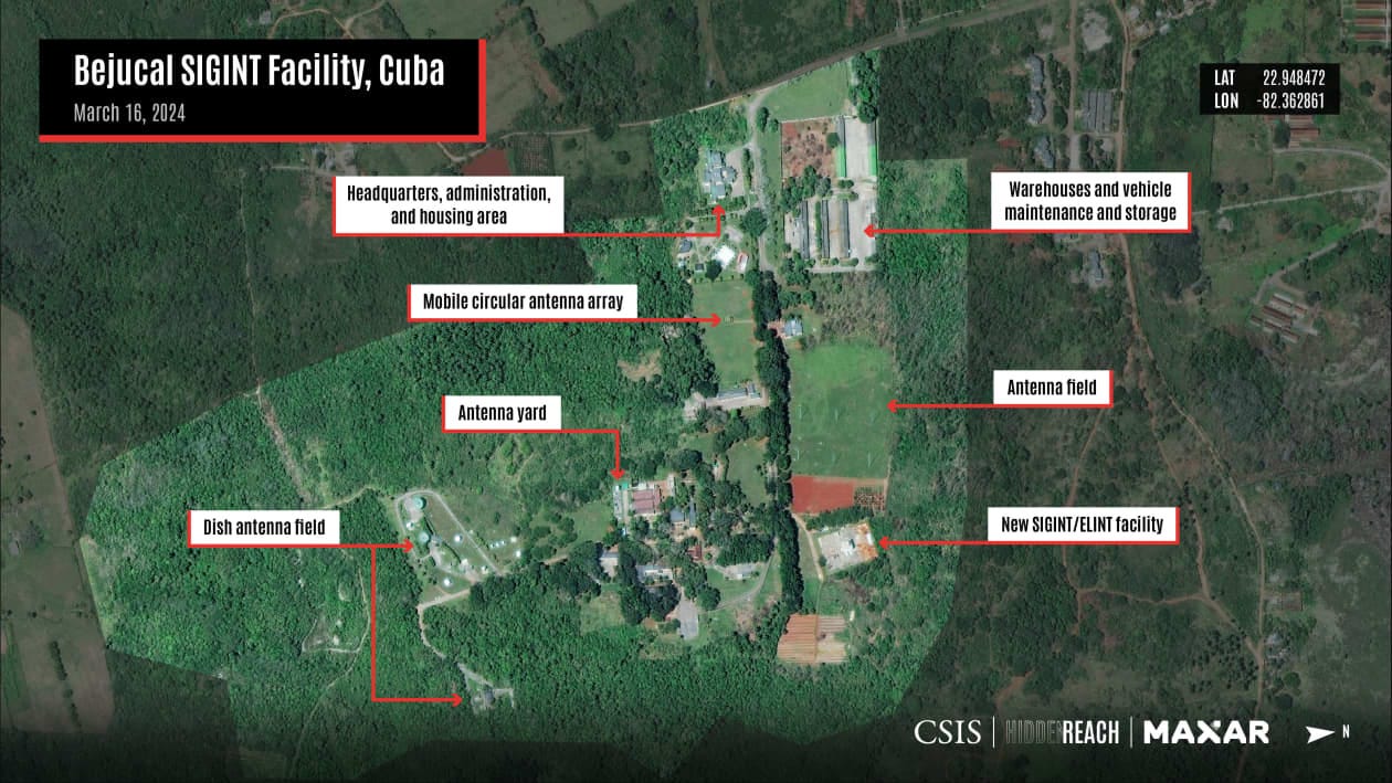 Exclusive | Satellite Images of Cuba Show Expansion of Suspected Chinese  Spy Bases - WSJ