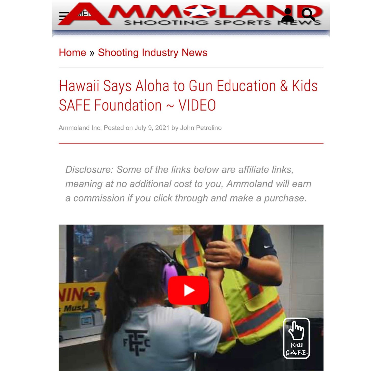 Gun Safety In Paradise | Kids S.A.F.E. Foundation - image0 scaled