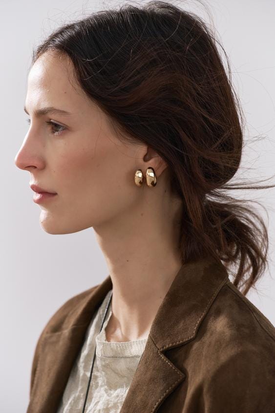 Zara DOUBLE EARCUFFS - Golden - Image 0 Zara DOUBLE EARCUFFS - Golden - Image 0