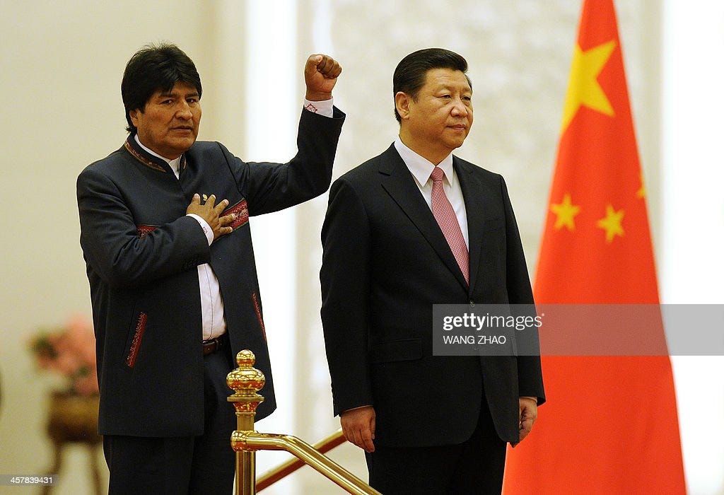 Bolivian President Evo Morales and Chinese President Xi Jinping... News  Photo - Getty Images