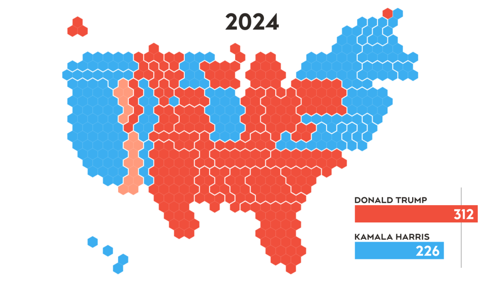 U.S. election maps: 2024, 2020, 2016 | CTV News