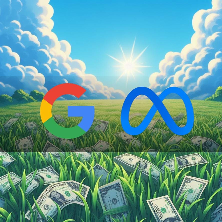 AI art: Google and Meta in a field of cash.