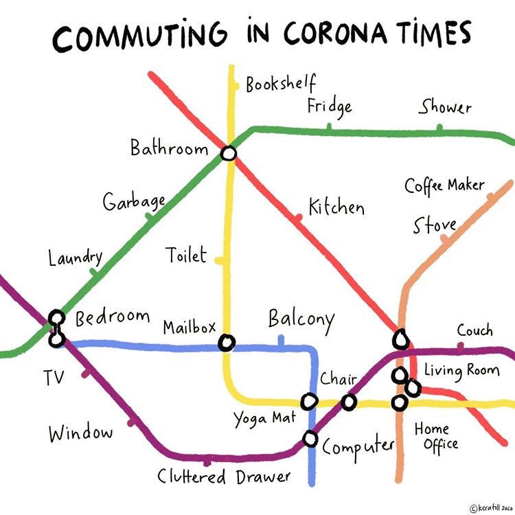 Fun Maps: Commuting in Corona Times by Kera Hill - Untapped New York