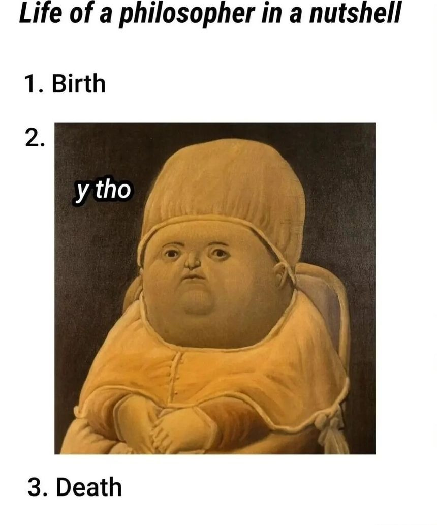 Life of a philosopher in a nutshell 1. Birth tho 3. Death