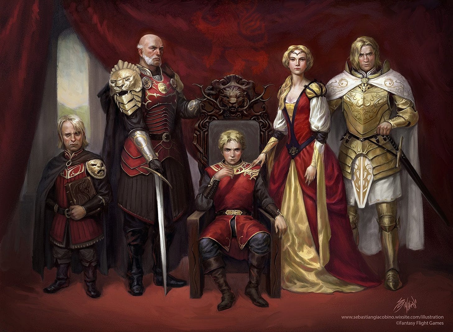 Lannister Family by Sebastian Giacobino : r/pureasoiaf