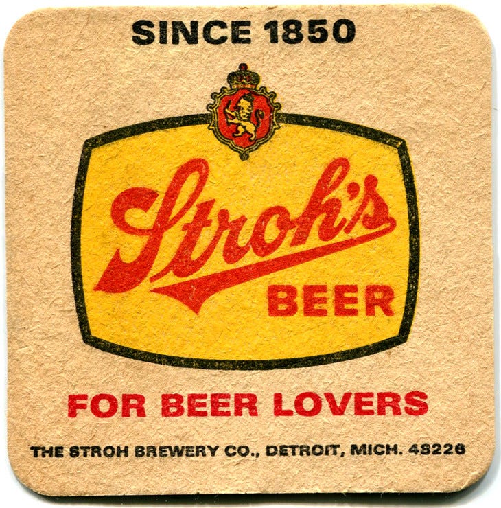 Stroh's beer logo