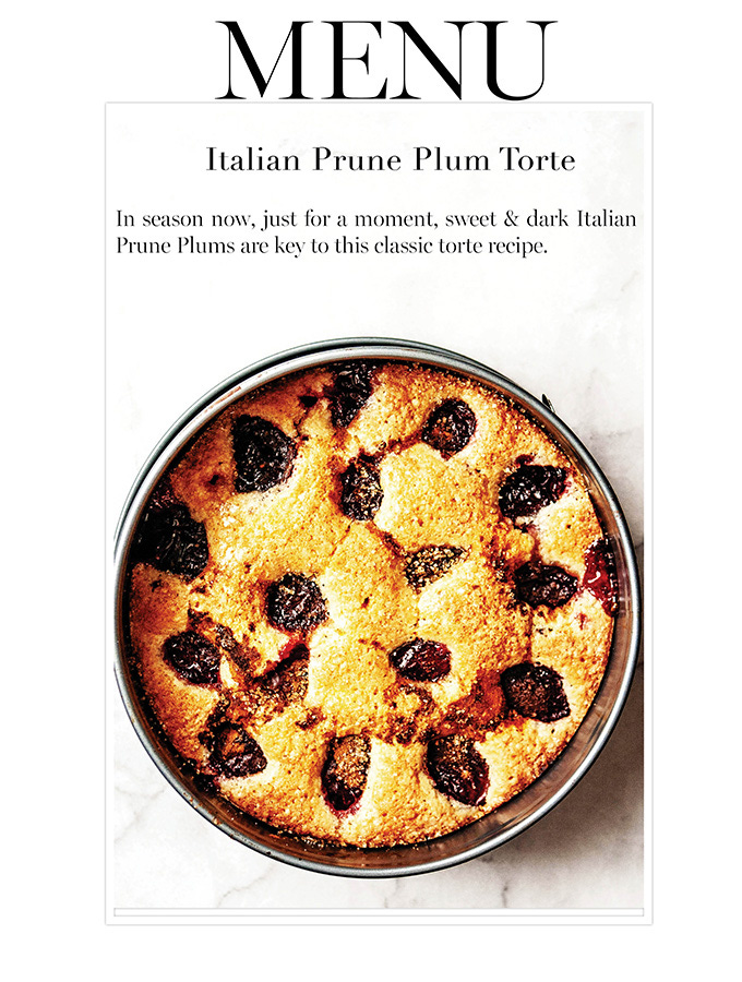 Italian Prune Plum Torte | Bijouxs Little Jewels