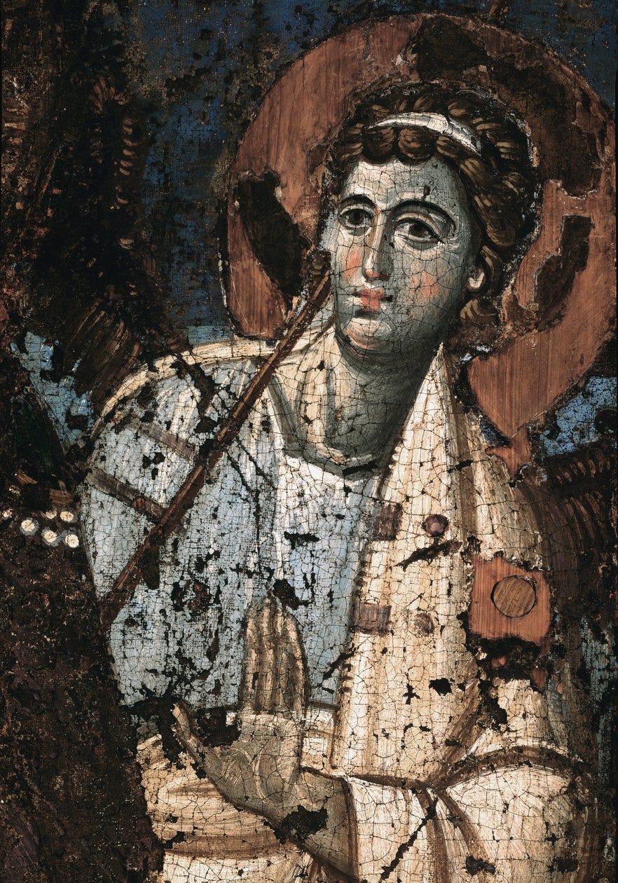 Icon of the Virgin of Clemency (detail) from Italian School