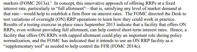 Overnight RRP Operations as a Monetary Policy Tool: Some Design Considerations