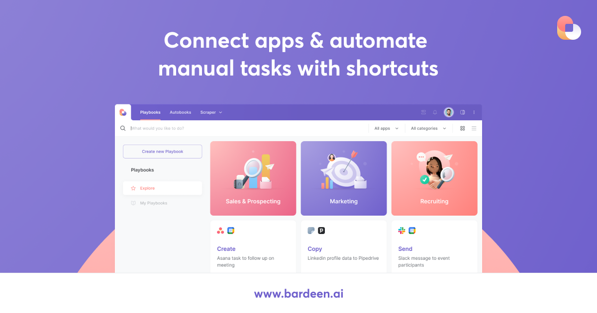 Bardeen.ai | Automation is now as easy as texting