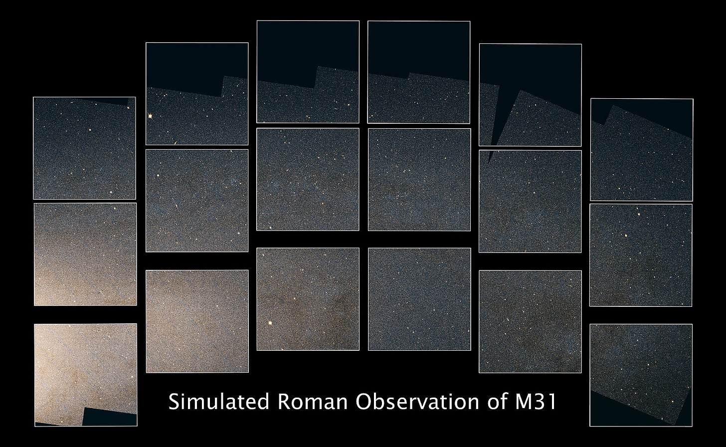 A simulated image of part of the Andromeda Galaxy A simulated image of part of the Andromeda Galaxy