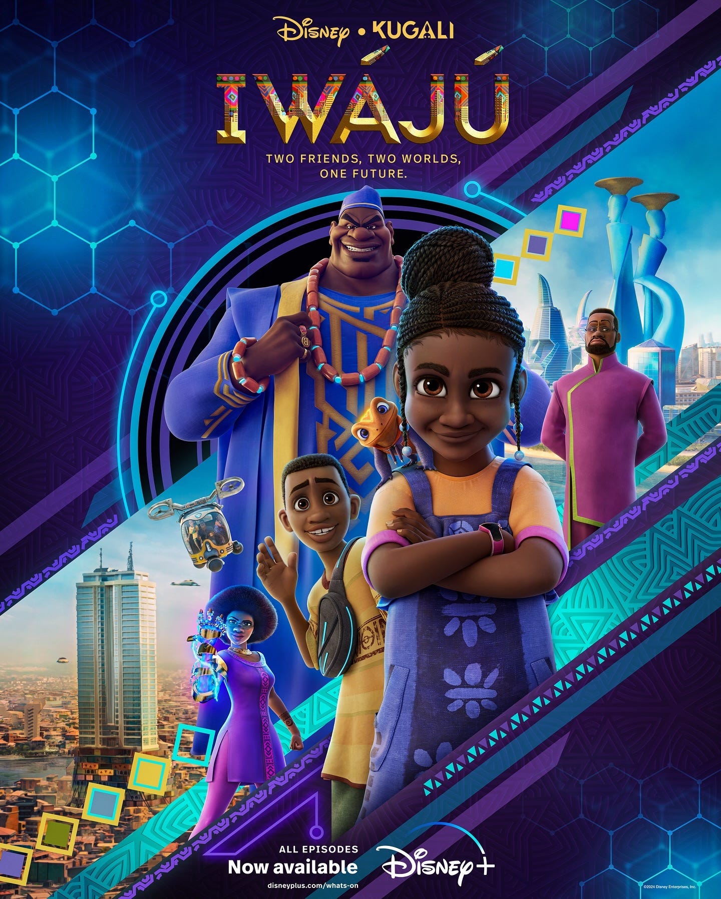Iwájú, a production of Walt Disney Animation Studios in collaboration with Kugali, a pan-African entertainment company,