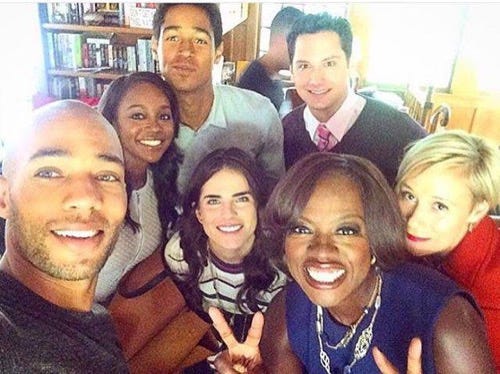 how to get away with murder cast selfie 2016