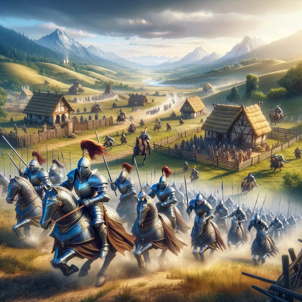 Knight Rush in Age of Empires 2