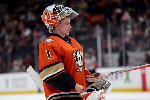 Ducks goalie Lukas Dostal: 'The game can punish you pretty quickly' –  Orange County Register