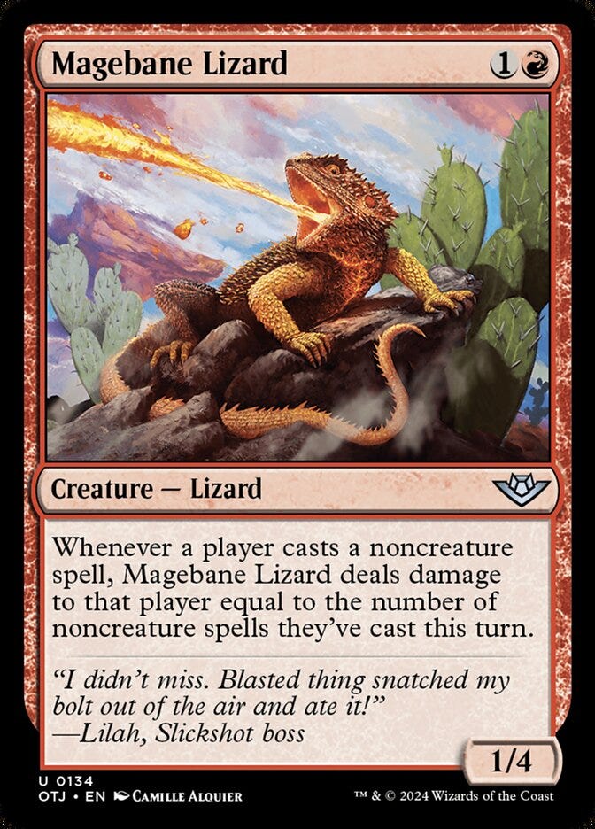 Magebane Lizard (Outlaws of Thunder Junction #134)