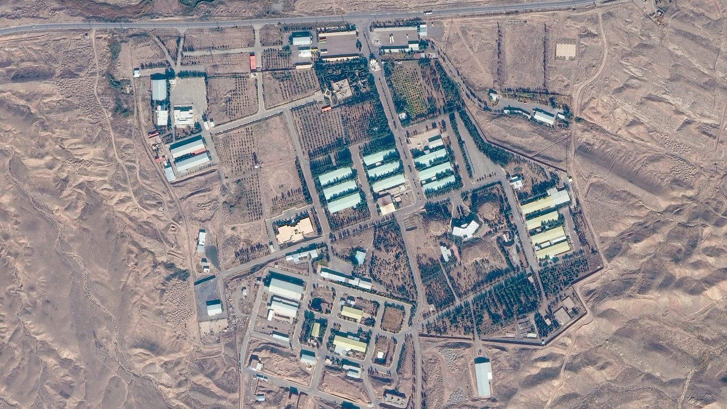 A Maxar closeup satellite imagery of the Parchin Military Complex in Iran from November 2022.