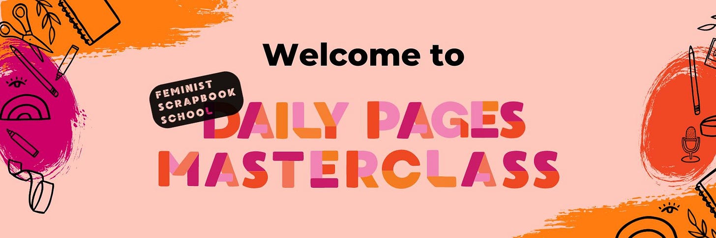 Daily Pages Masterclass Homepage