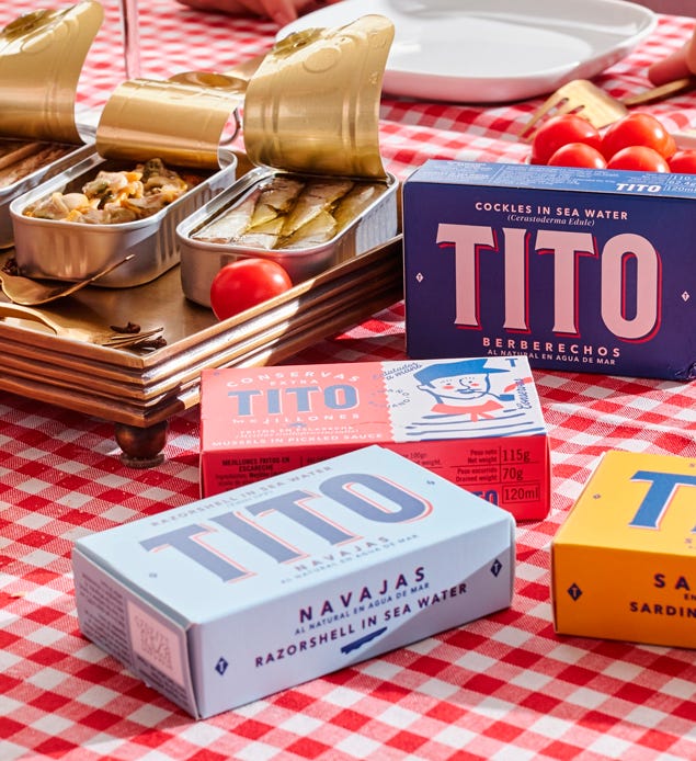 Conservas Tito, excelentes productos del mar, gourmet y con buen diseño de  packaging