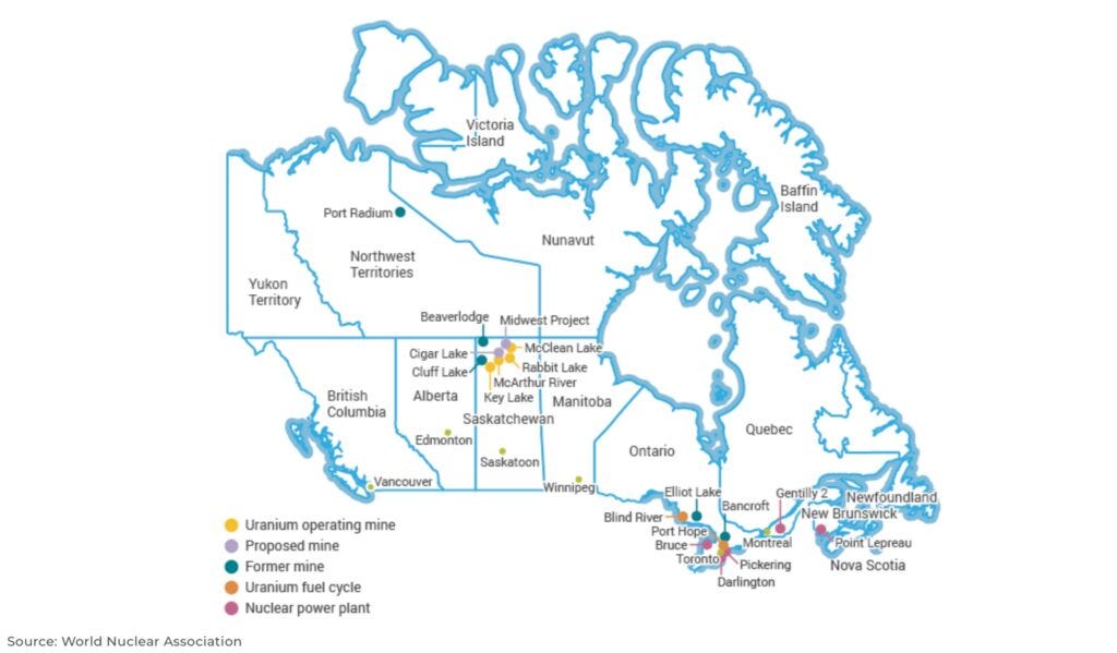 uranium mining nuclear power map canada athabasca basin - The Oregon Group - Critical Minerals and Energy Intelligence